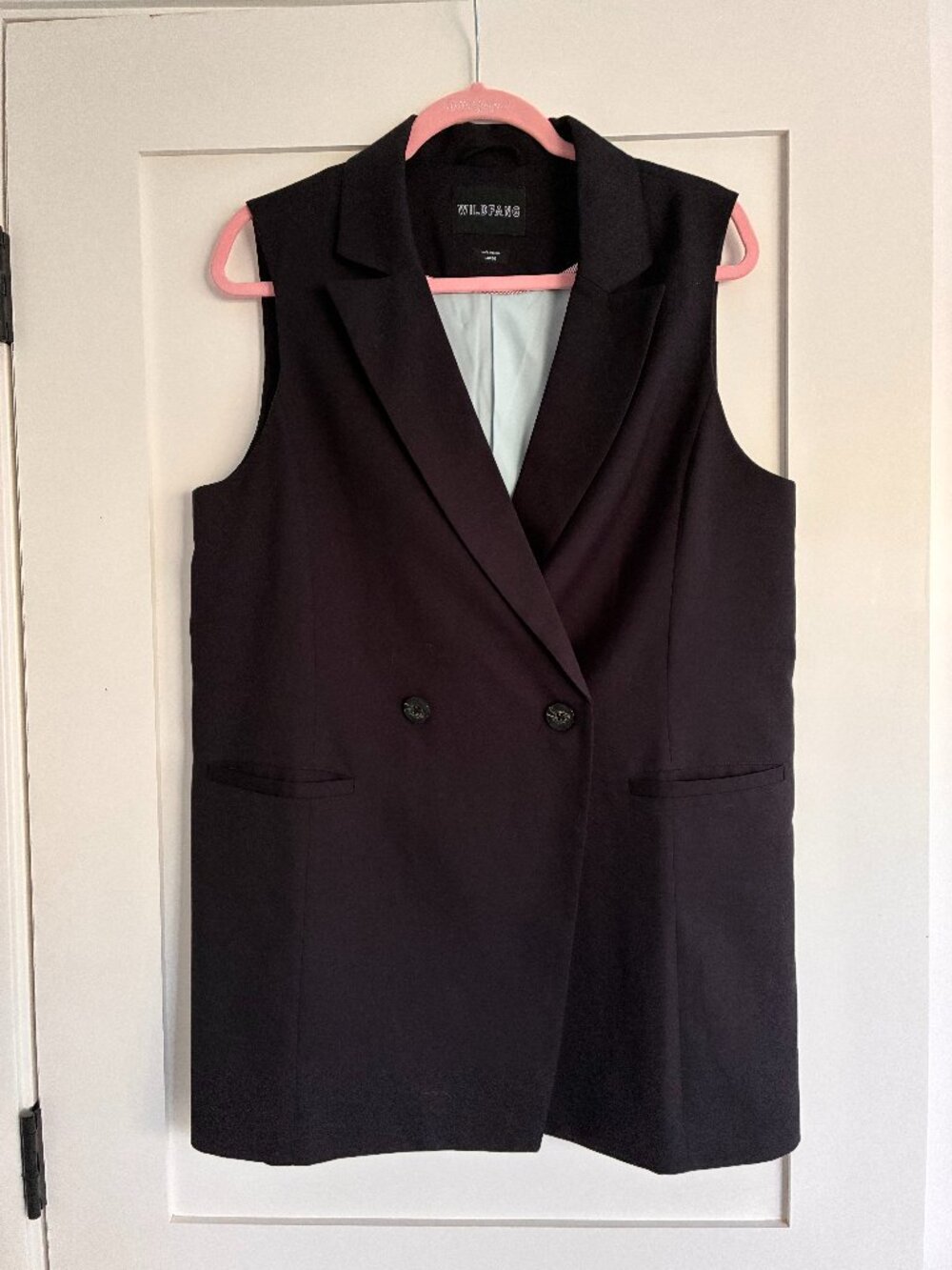 Wildfang double-breasted vest (L)